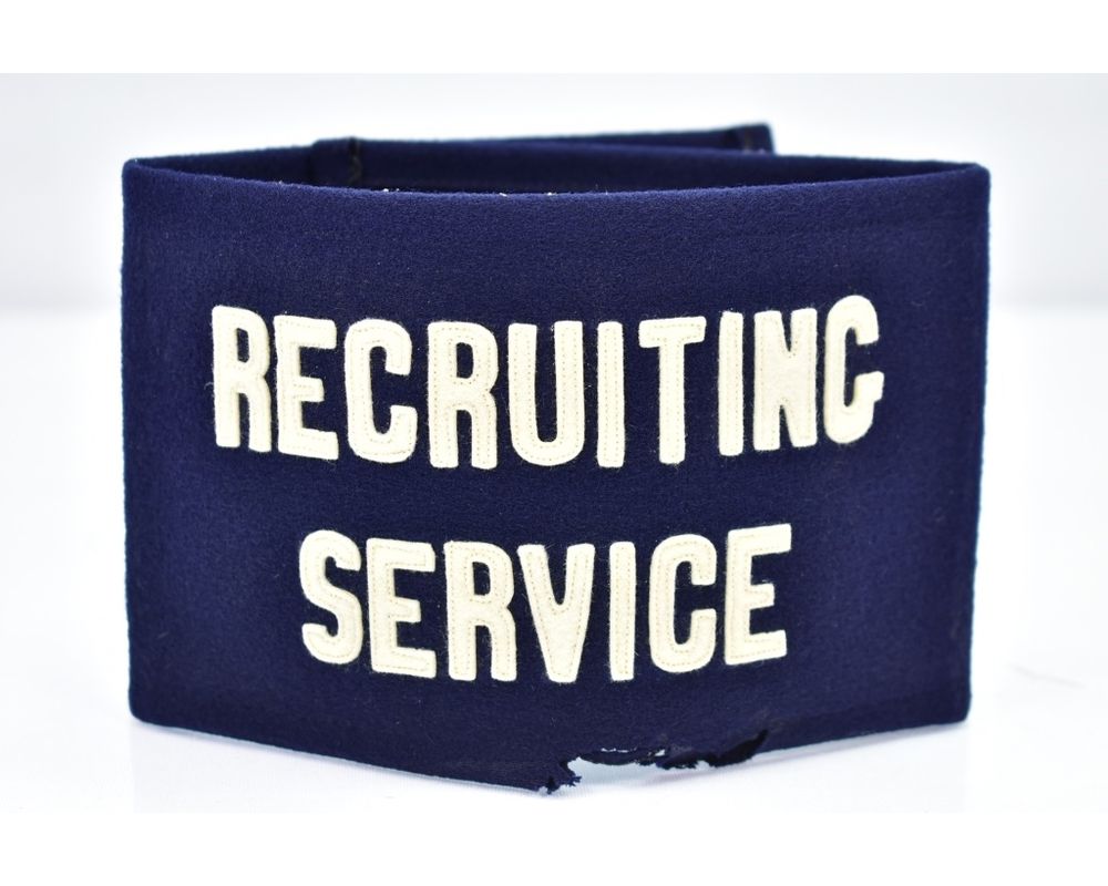 WWII Recruiting Service Armband